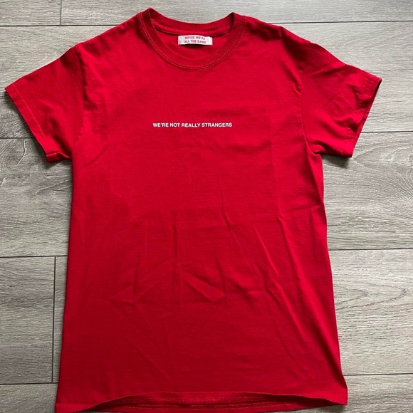 We’re Not Really Strangers T-shirt | New w/ Tags - Picture 2 of 3